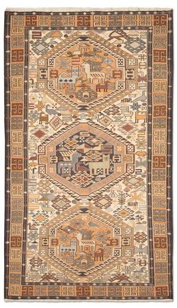 Runner Kelim Rug - Oriental - 210 x 115 cm - beige