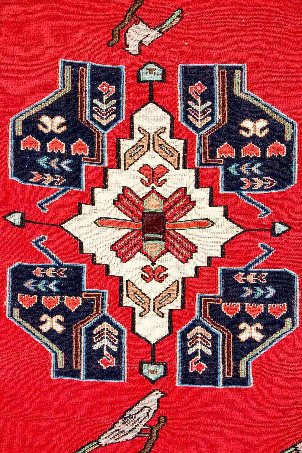 Kelim Rug - Oriental - 188 x 134 cm - red