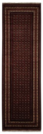 Runner Afghan Rug - Bukhara - 292 x 86 cm - red