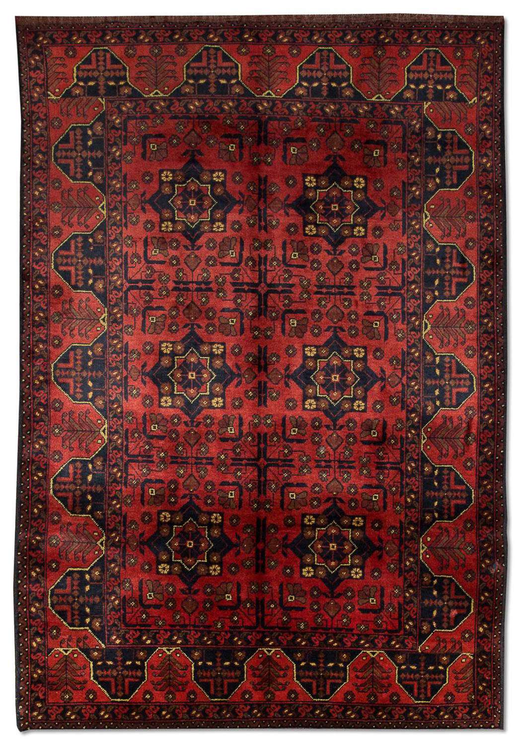 Afghan Rug - Kunduz - 196 x 124 cm - red