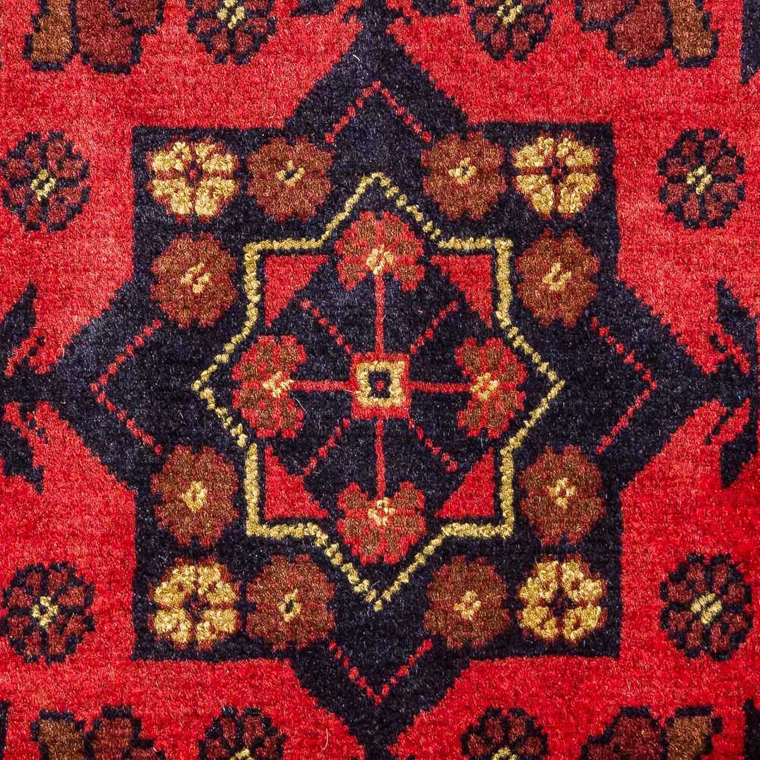Afghan Rug - Kunduz - 196 x 124 cm - red