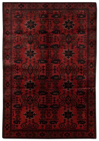 Afghan Rug - Kunduz - 188 x 118 cm - red