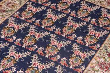 Perser Rug - Tabriz - Royal - 137 x 103 cm - dark blue