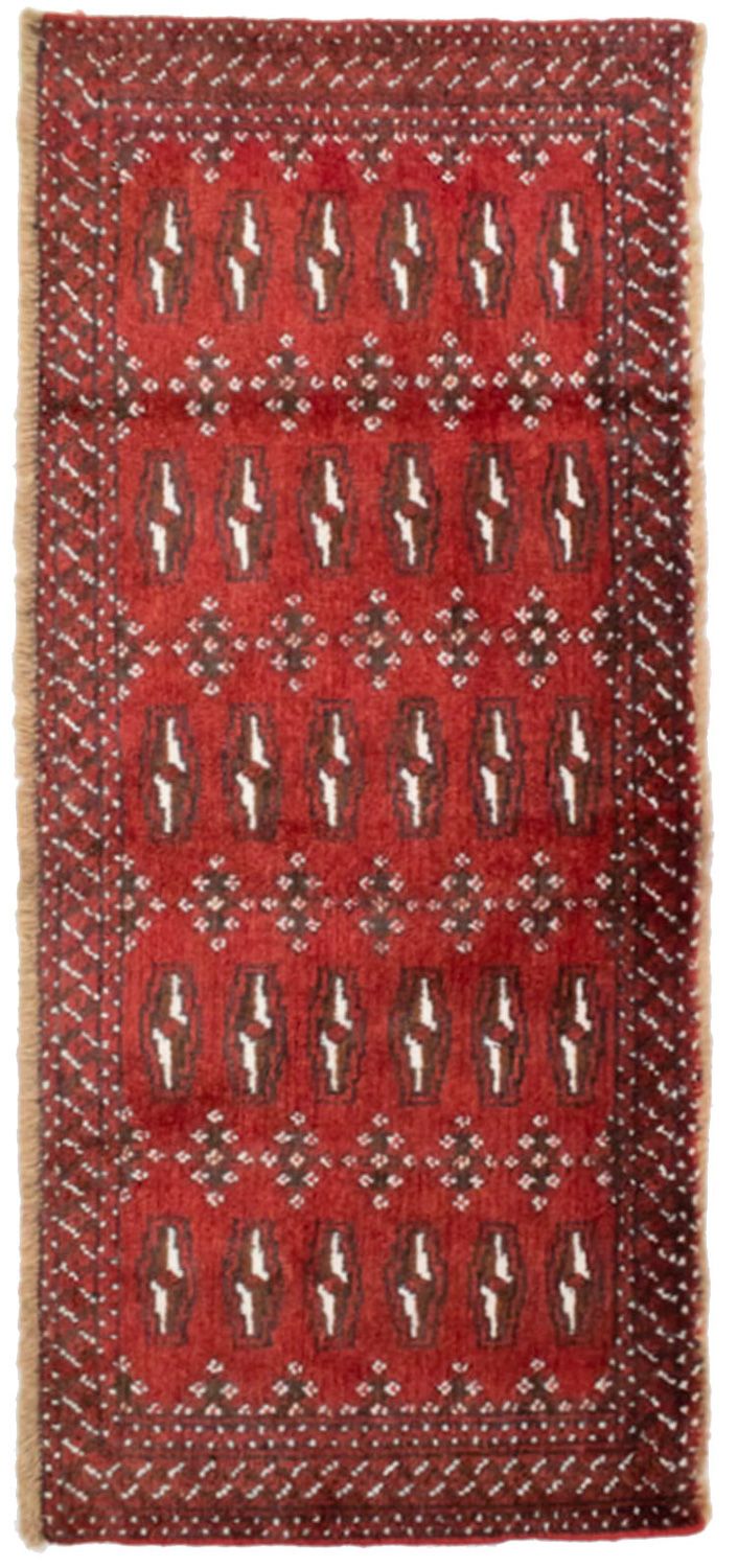 Turkaman Rug - 130 x 60 cm - red