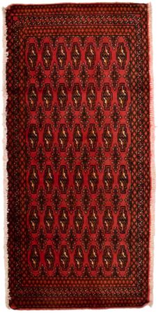 Turkaman Rug - 130 x 60 cm - red