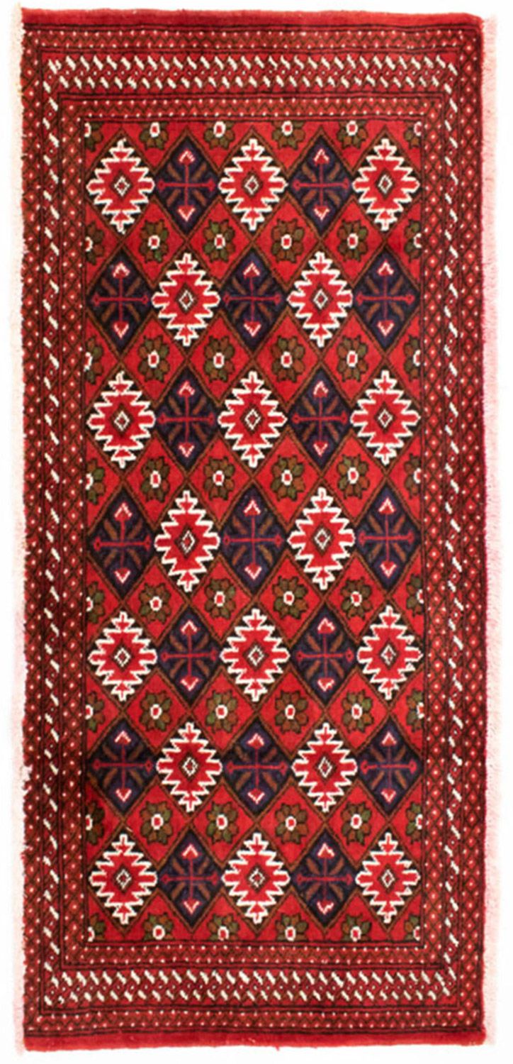 Turkaman Rug - 130 x 60 cm - red