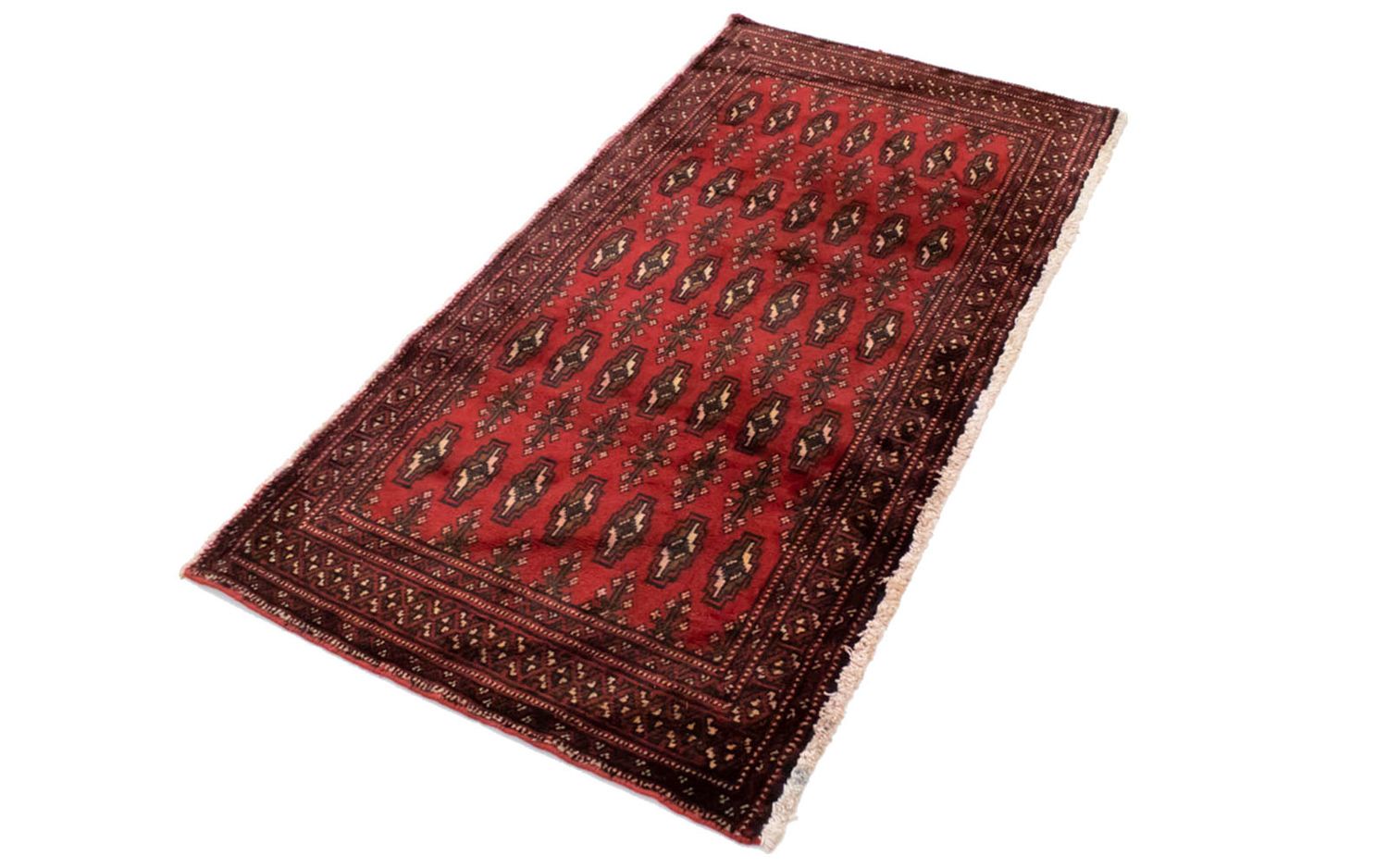 Turkaman Rug - 130 x 60 cm - red