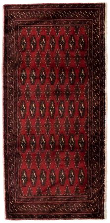 Turkaman Rug - 130 x 60 cm - red