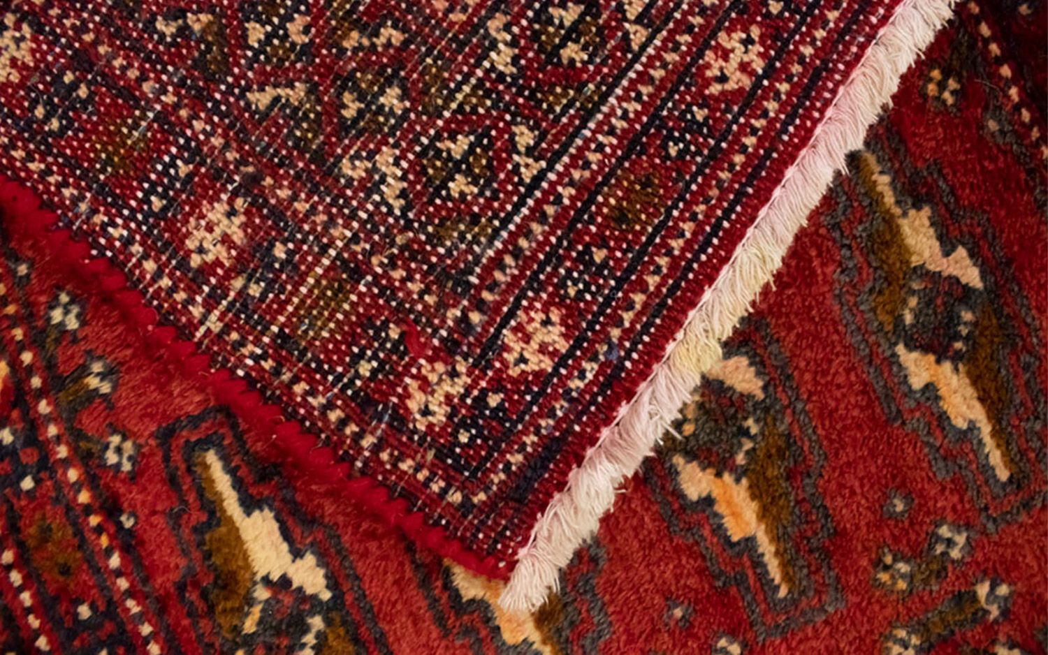 Turkaman Rug - 130 x 60 cm - red