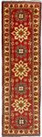 Runner Afghan Rug - Hatschlu - 297 x 84 cm - red