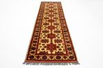 Runner Afghan Rug - Hatschlu - 304 x 80 cm - red