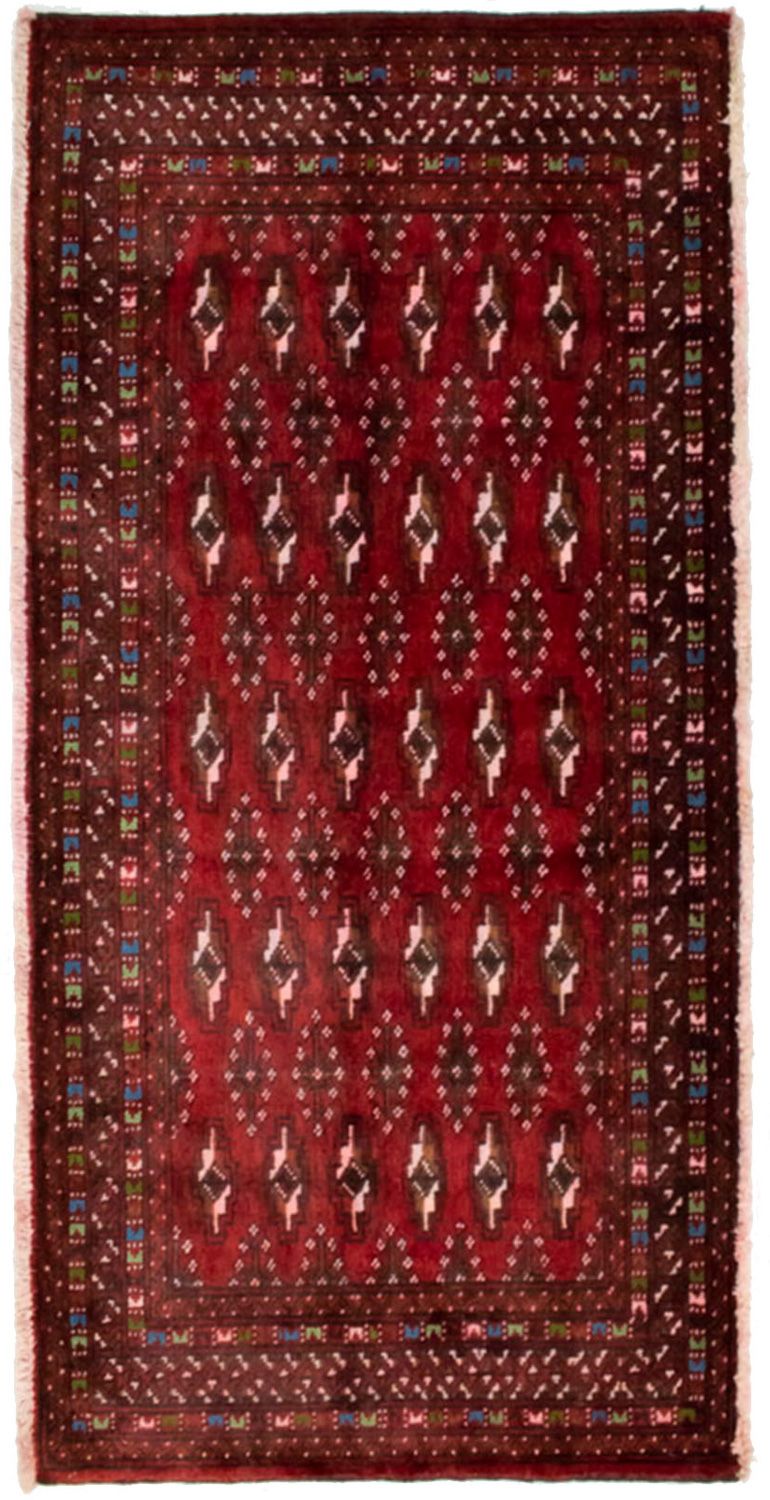 Turkaman Rug - 130 x 60 cm - red