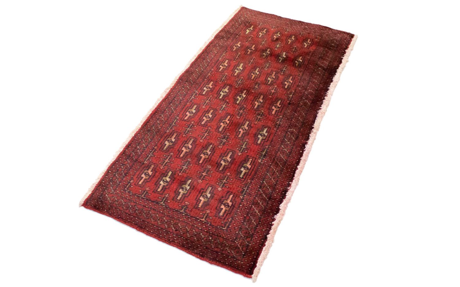 Turkaman Rug - 130 x 60 cm - red