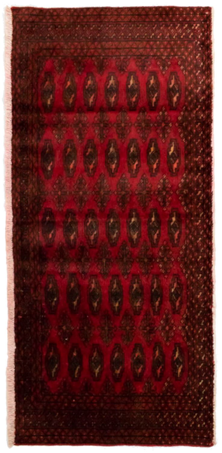 Turkaman Rug - 130 x 60 cm - red