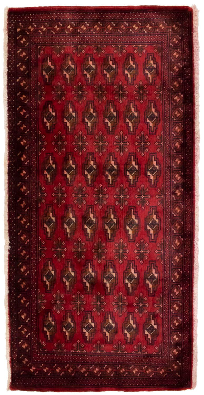 Turkaman Rug - 130 x 60 cm - red