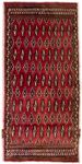 Turkaman Rug - 130 x 60 cm - red