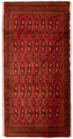 Turkaman Rug - 130 x 60 cm - red