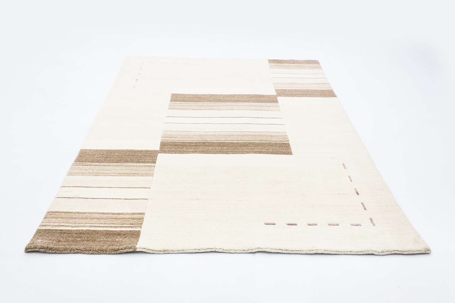 Wool Rug - 197 x 144 cm - natural