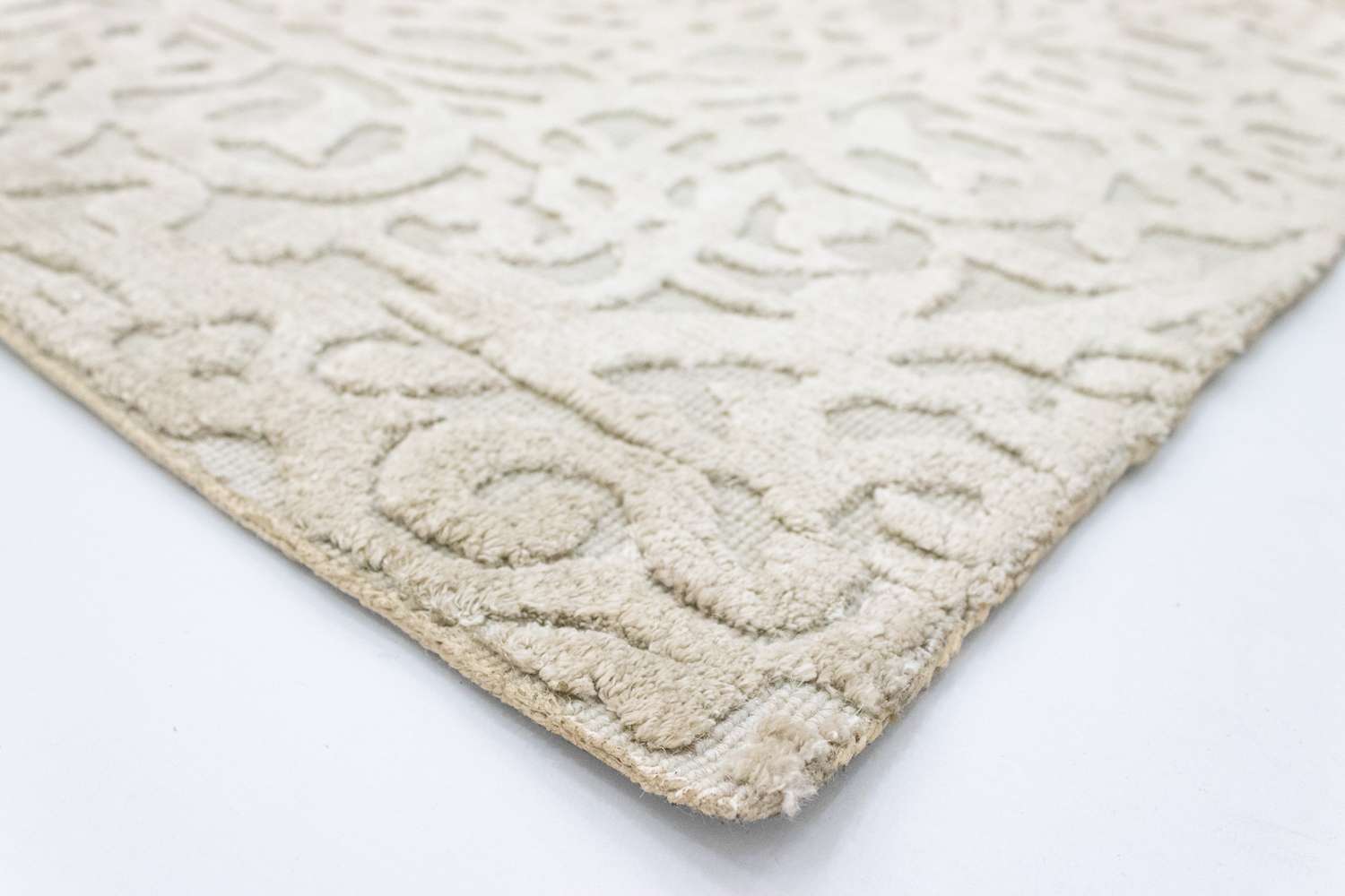 Wool Rug square  - 67 x 66 cm - beige