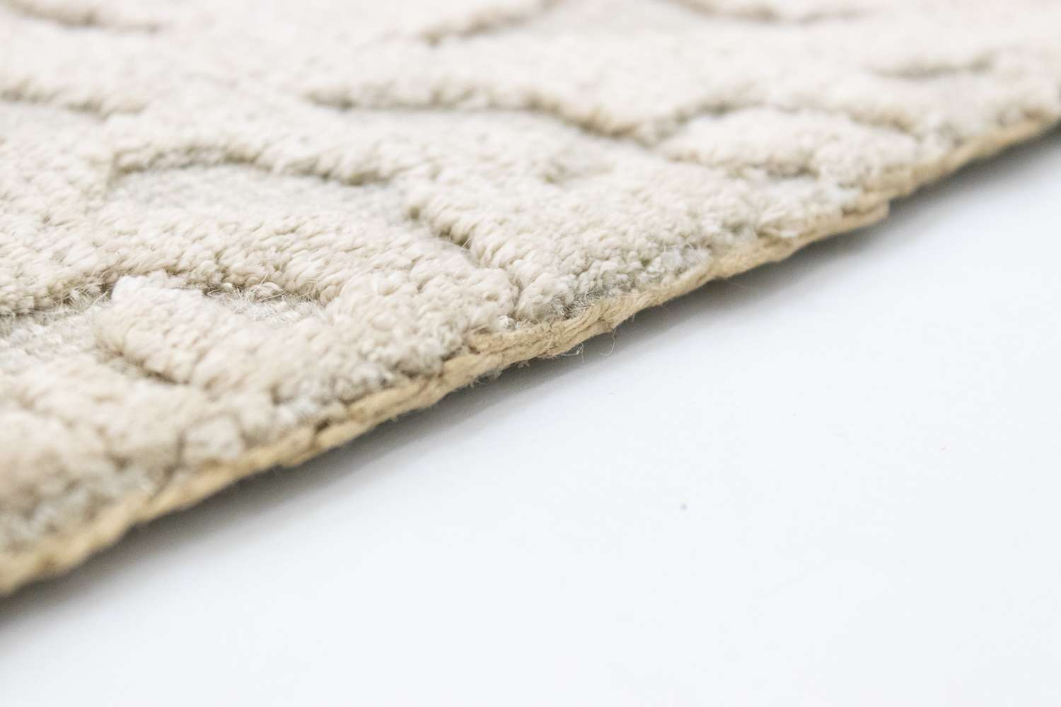 Wool Rug square  - 67 x 66 cm - beige