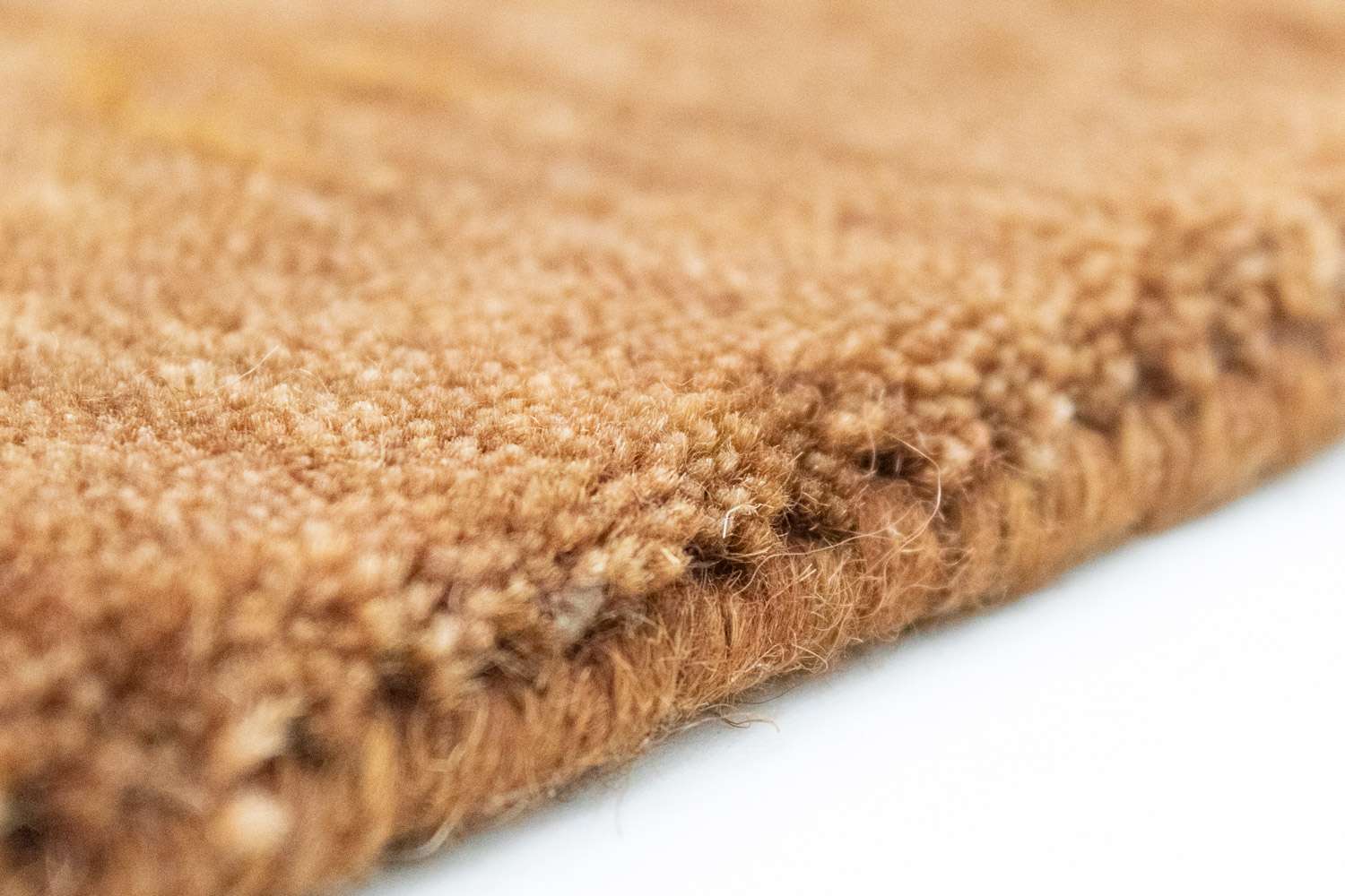 Wool Rug - 141 x 73 cm - brown