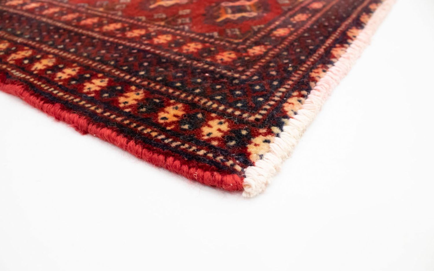 Runner Turkaman Rug - 100 x 50 cm - red