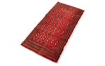 Runner Turkaman Rug - 100 x 50 cm - red