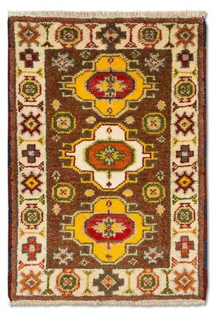 Oriental Rug - 90 x 64 cm - brown