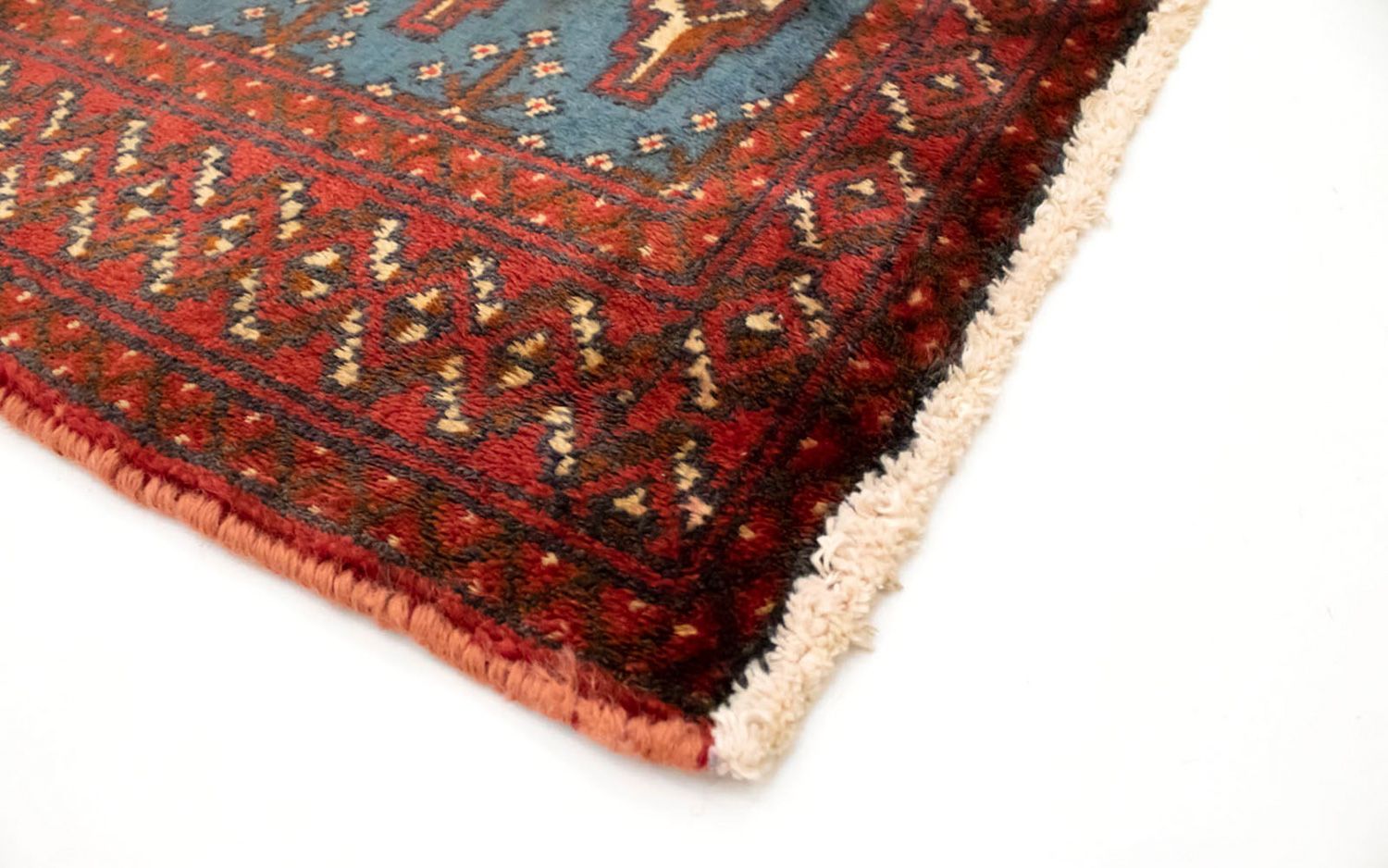 Turkaman Rug - 130 x 60 cm - blue