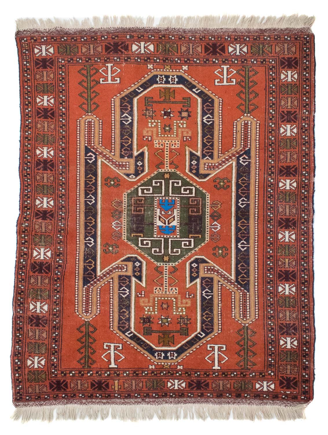 Turkaman Rug - 160 x 125 cm - orange