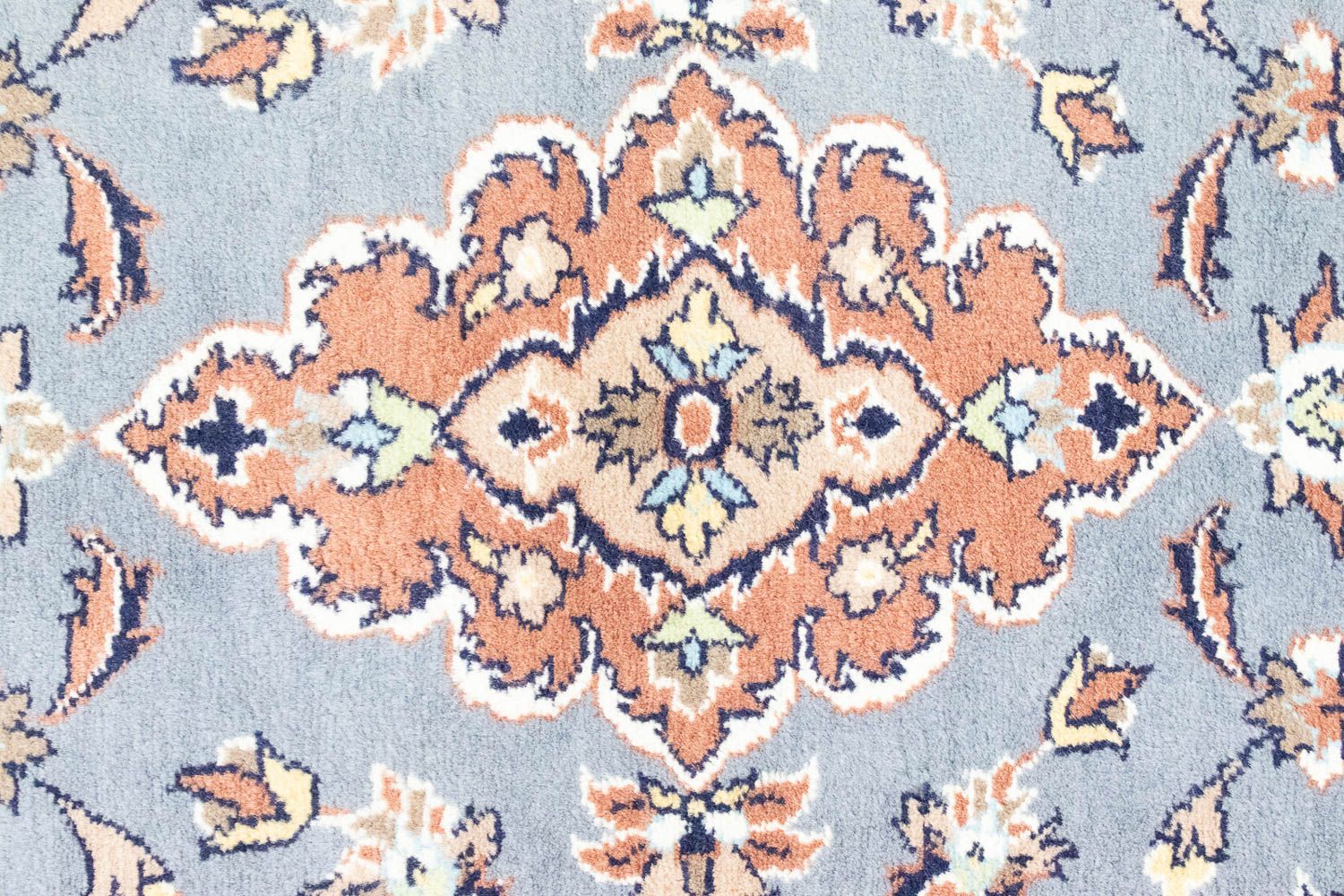 Runner Oriental Rug - 187 x 63 cm - light blue