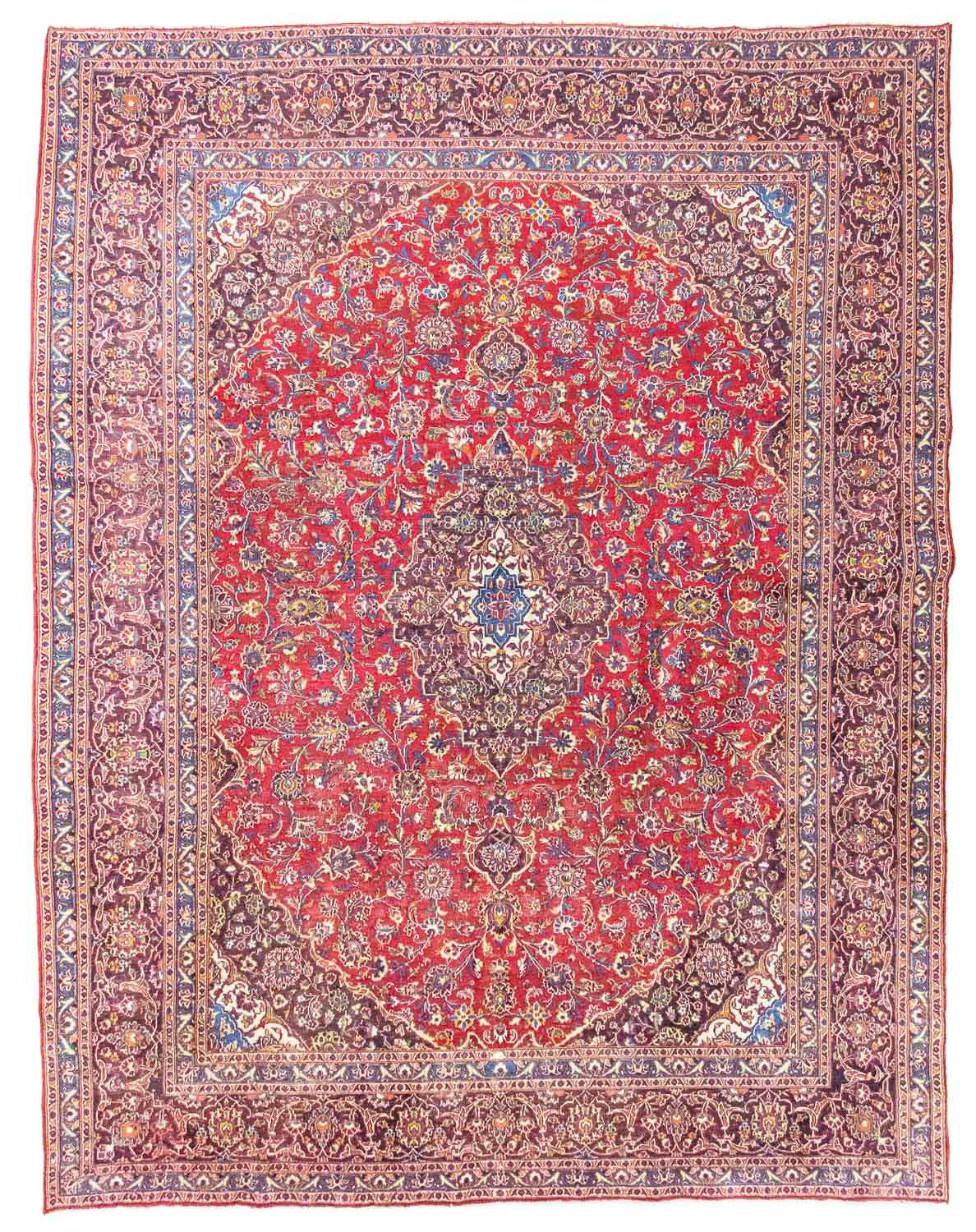 Perser Rug - Keshan - 388 x 295 cm - red