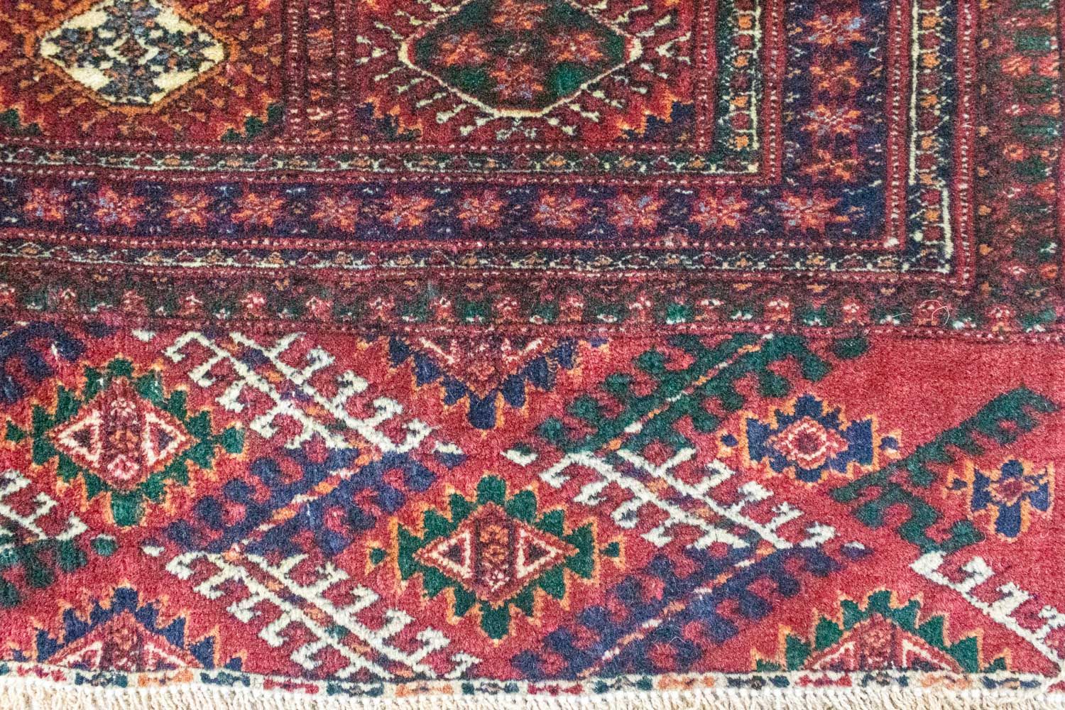 Afghan Rug - Bukhara - 285 x 226 cm - red