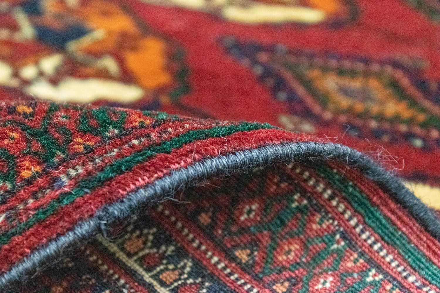 Afghan Rug - Bukhara - 285 x 226 cm - red