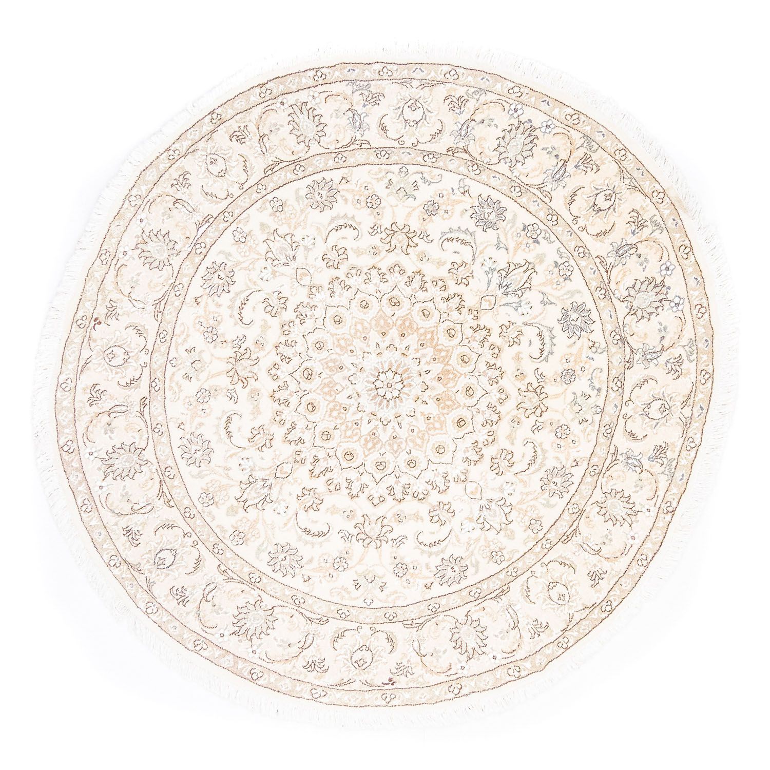 Perser Rug - Nain - Royal round  - 150 x 150 cm - beige