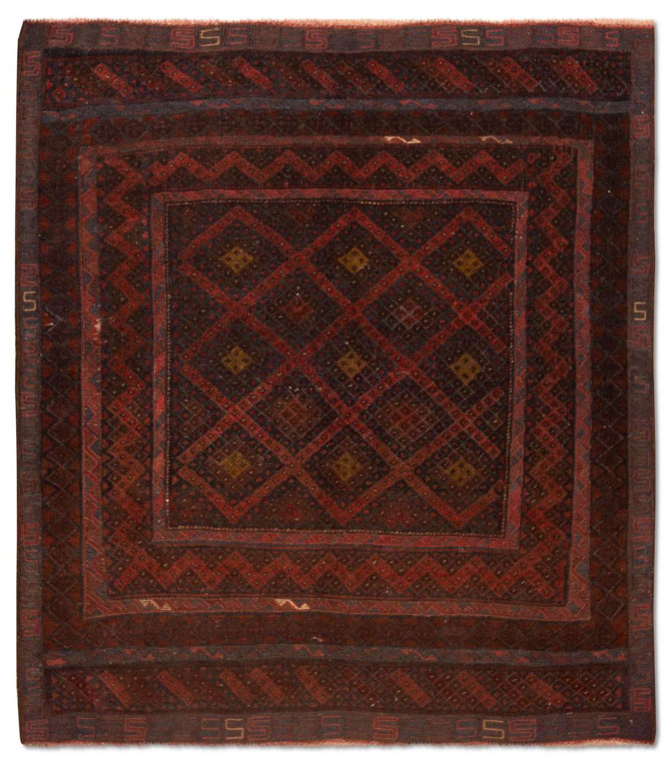 Kelim Rug - Oriental - 139 x 118 cm - brown