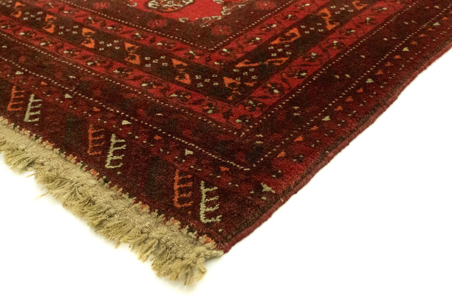 Turkaman Rug - 189 x 153 cm - red
