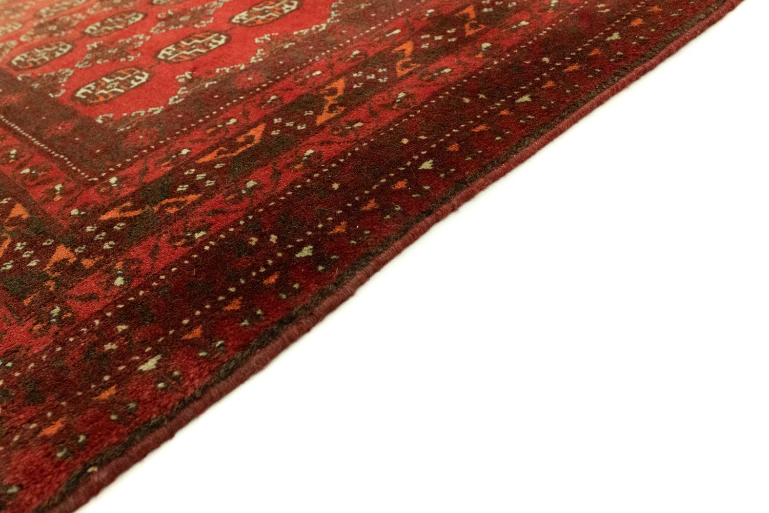 Turkaman Rug - 189 x 153 cm - red