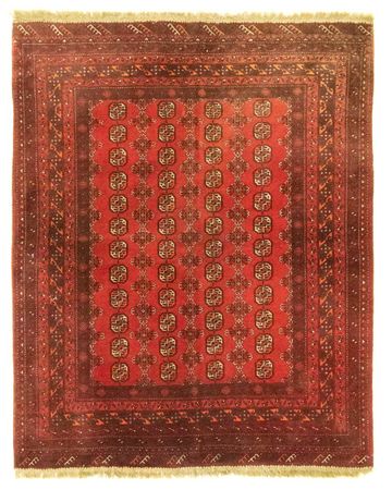 Turkaman Rug - 189 x 153 cm - red