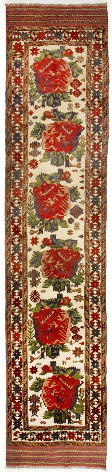 Runner Kelim Rug - Oriental - 370 x 82 cm - beige