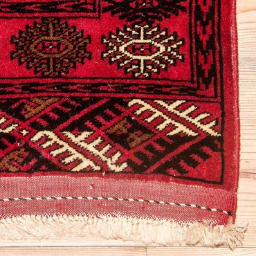 Runner Afghan Rug - Bukhara - 288 x 85 cm - red