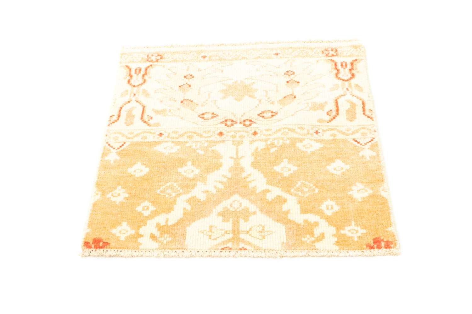 Wool Rug square  - 65 x 62 cm - beige