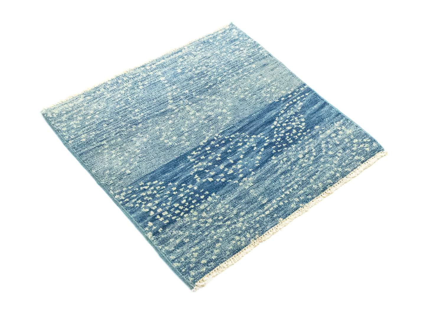 Designer Rug square  - 62 x 61 cm - light blue