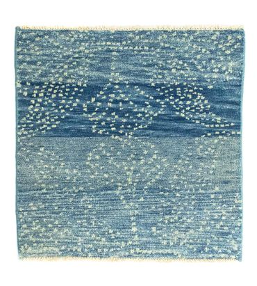 Designer Rug square  - 62 x 61 cm - light blue