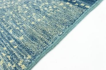 Designer Rug square  - 62 x 61 cm - light blue