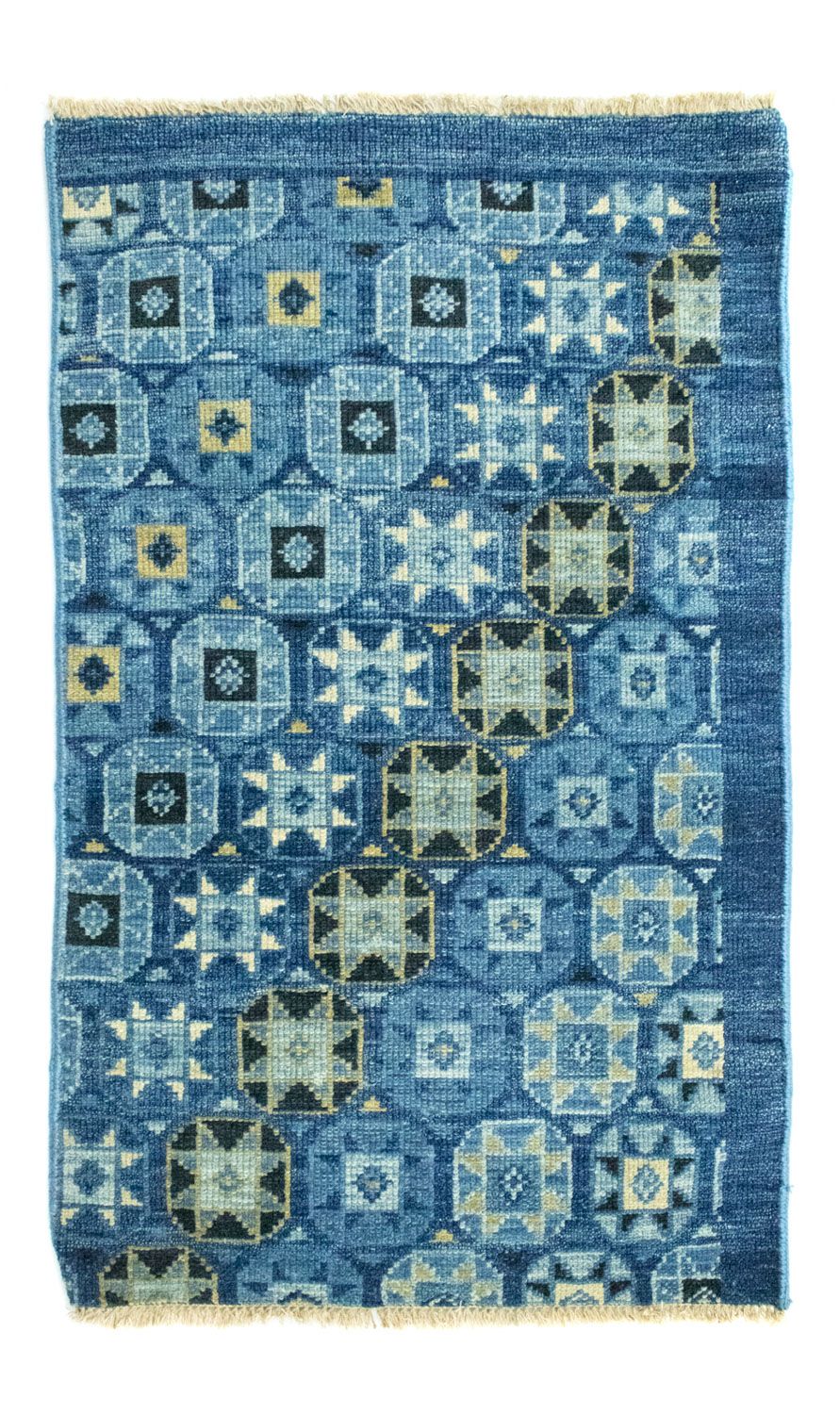 Designer Rug - 95 x 63 cm - blue