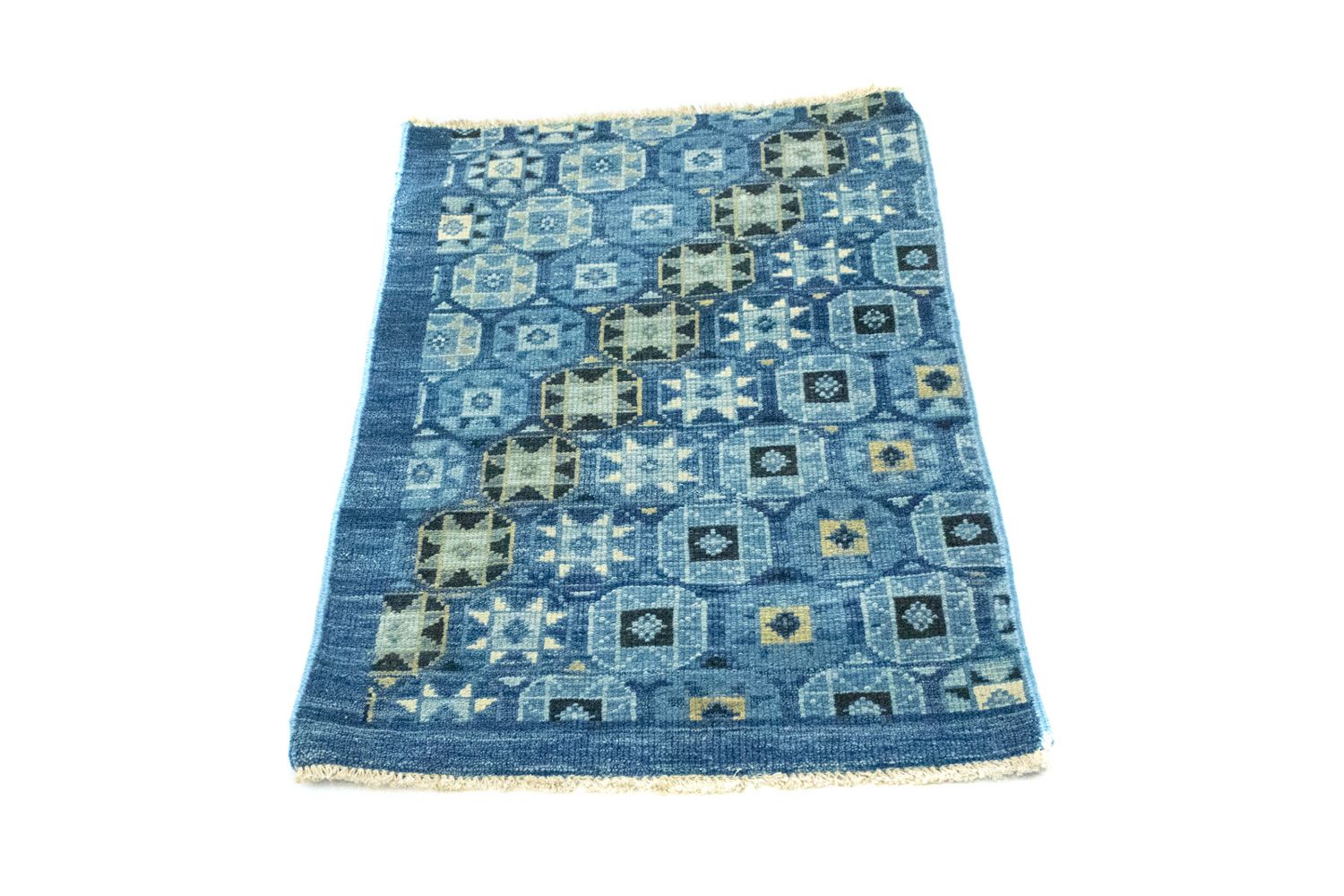 Designer Rug - 95 x 63 cm - blue