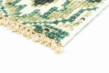 Wool Rug - 87 x 64 cm - green