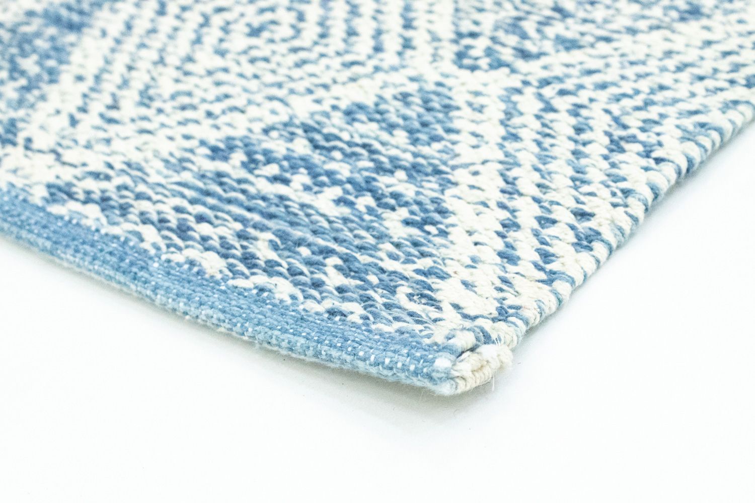 Kelim Rug - Trendy - 92 x 62 cm - light blue