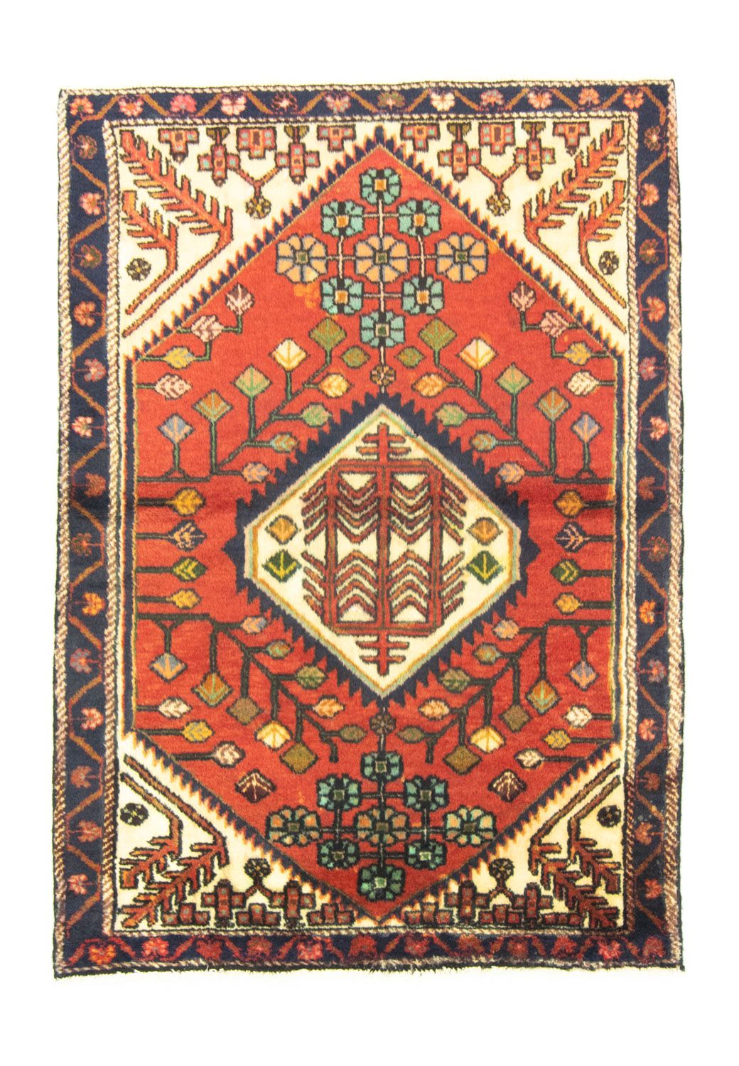 Perser Rug - Nomadic - 143 x 106 cm - orange